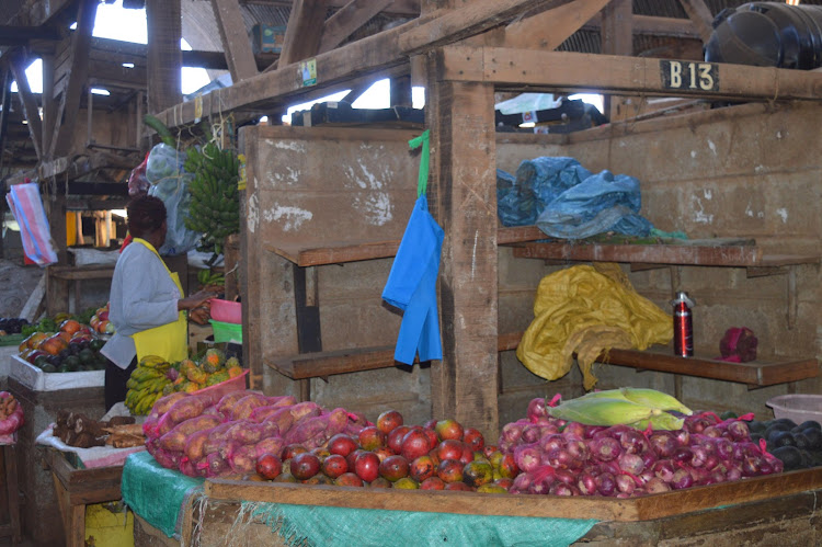 One of the stalls in Wanjohi Market